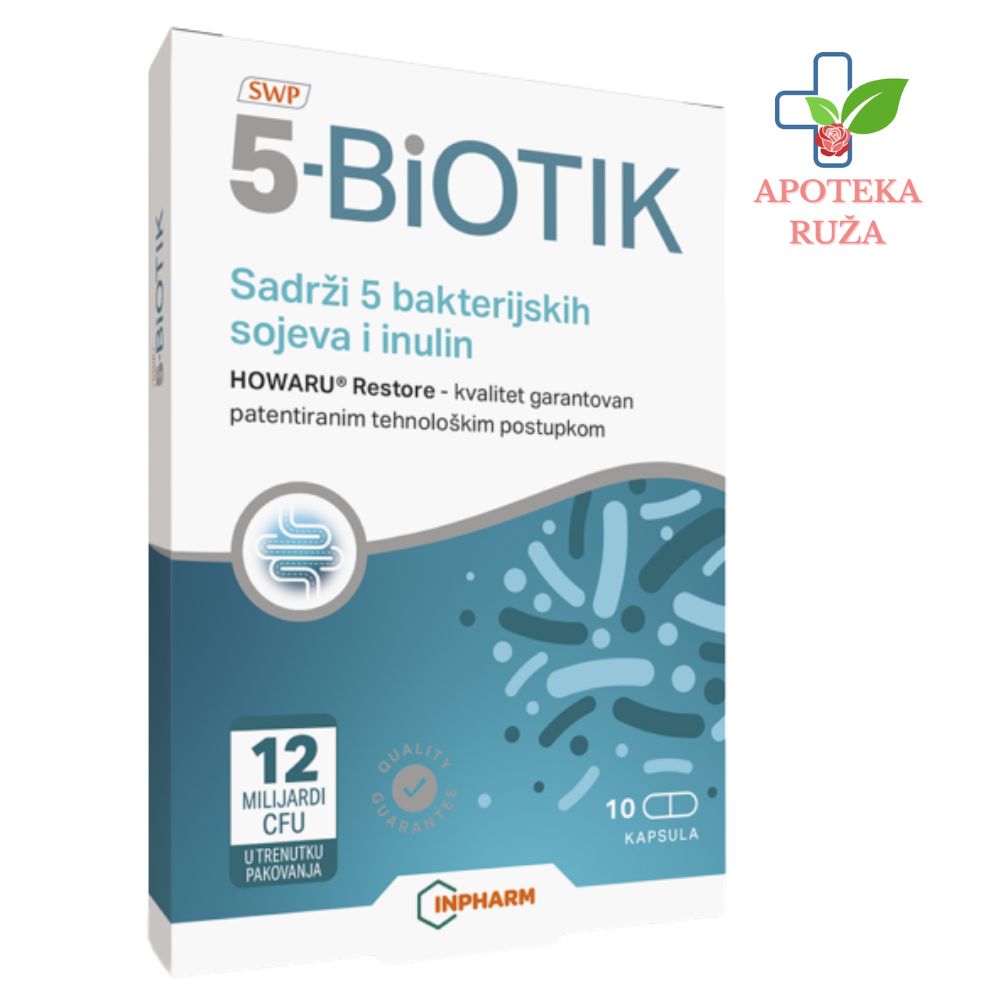 5 BIOTIK pribiotik 10 kapsula