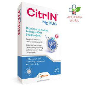 Citrin Mg DUO magnezijum citrat + magnezijum bisglicinat 30 tableta