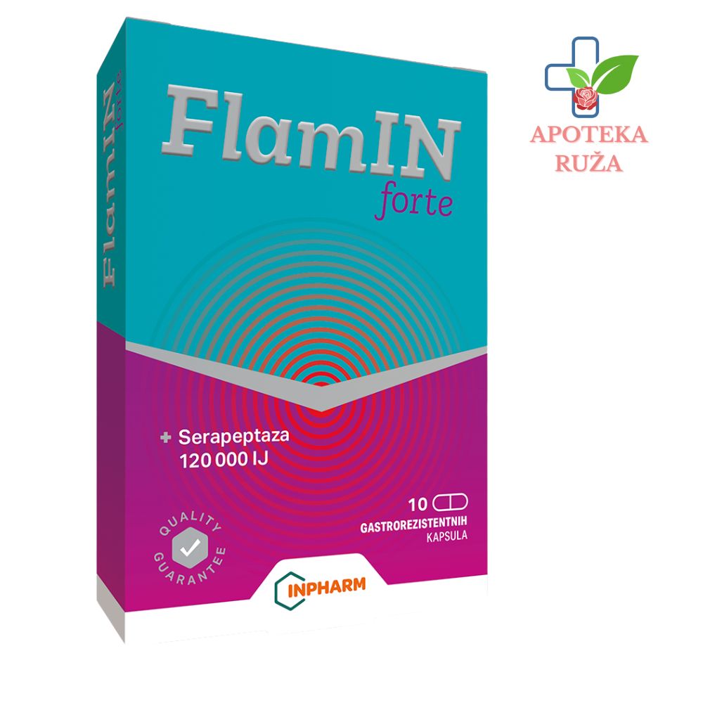 Flamin Forte 120 000 IU protiv upale, otoka i bola 10 kapsula