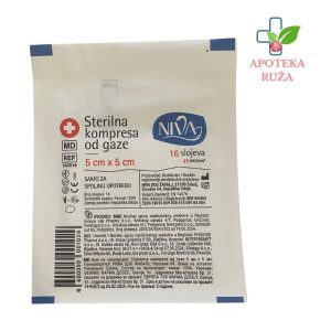 Kompresa sterilna 5x5 Niva 1 komad