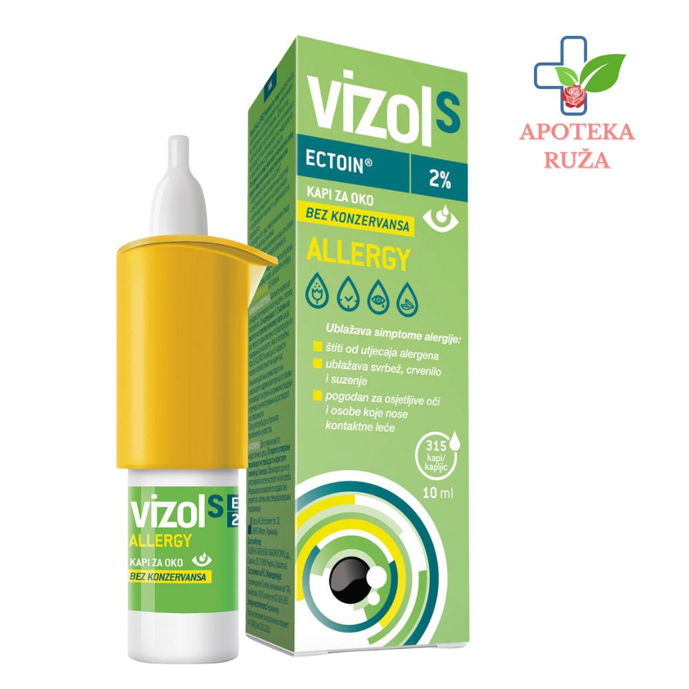 Vizol S Allergy veštačke suze kapi za oči 10ml