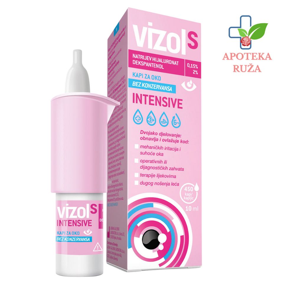 Vizol S Intensive veštačke suze kapi za oči 10ml