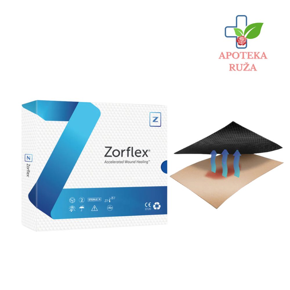 Zorflex obloga sa aktivnim ugljem 10cm x 10cm 1 komad