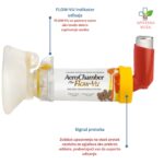 Aerochamber inhalaciona komora za decu od 1-5 sa srednjom maskom