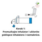 Aerochamber inhalaciona komora sa usnikom za decu i za odrasle