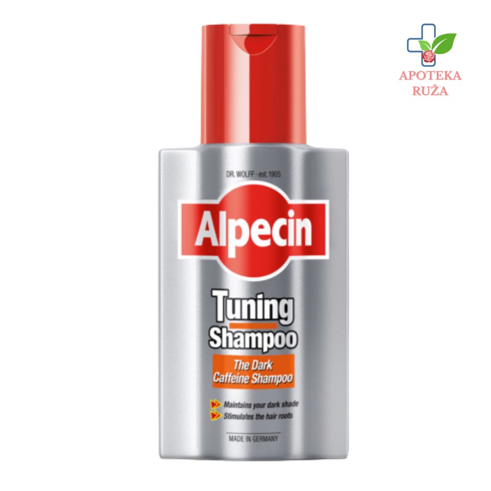 Alpecin Tuning šampon protiv sede kose sa pigmentima za održavanje prirodne boje kose za muškarce 200ml