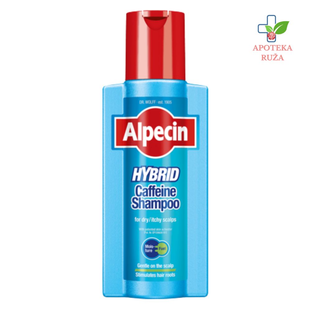 Alpecin Hybrid Kofeinski šampon za suvo i osetljivo vlasište za muškarce 250ml