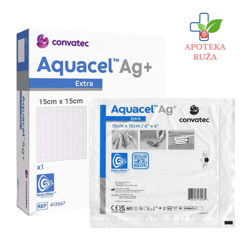 Aquacel Aq+ Extra 15cmx15cm obloga za rane 1 komad