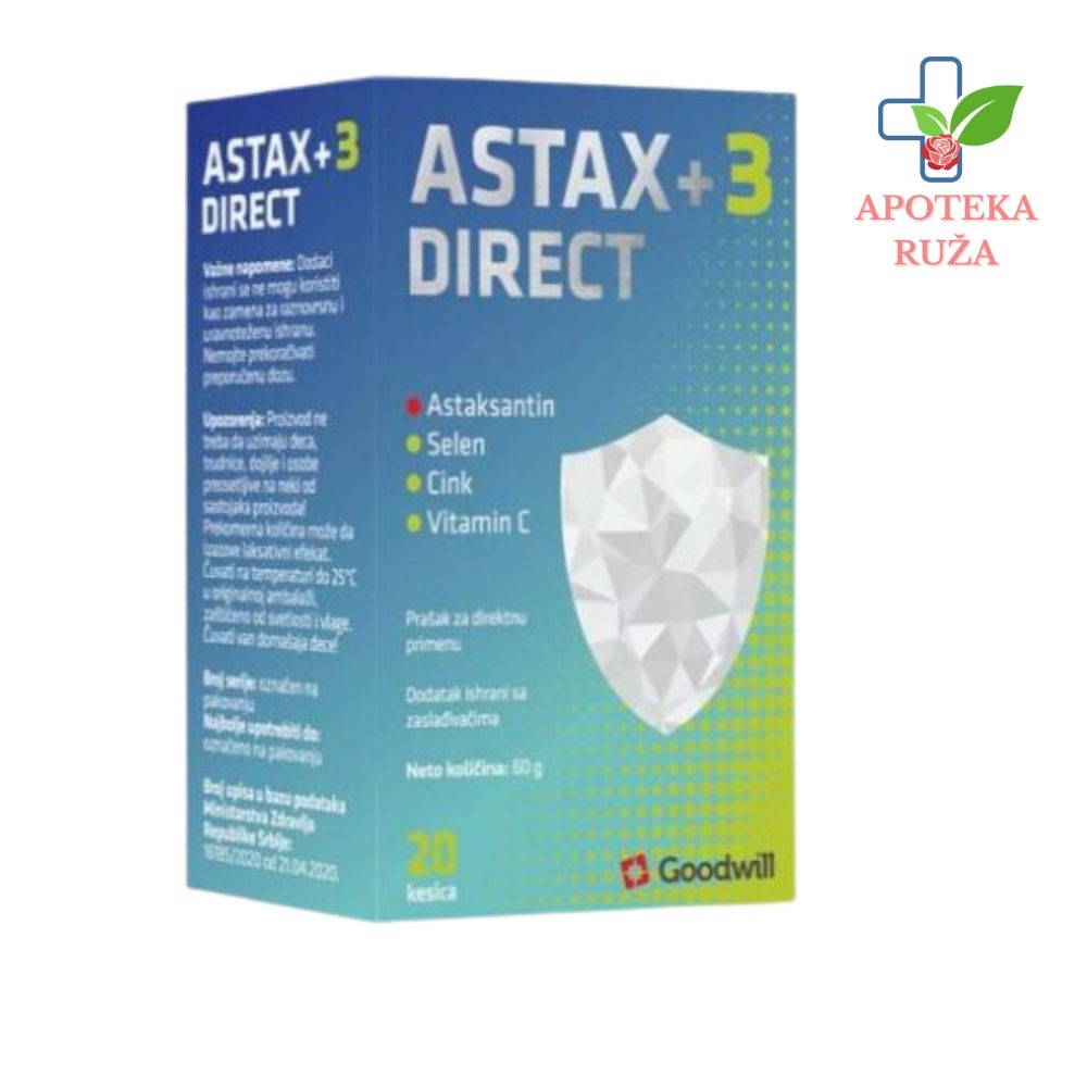 Astax+ 3 direkt za jačanje imuniteta 20 kesica