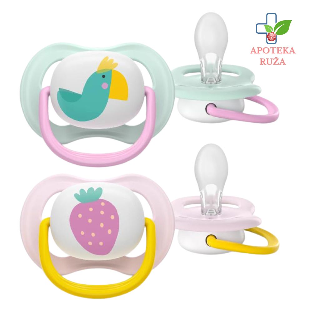 Avent Varalica Soft 0-6m STHR Air Coll Pink/Yellow 2 komada