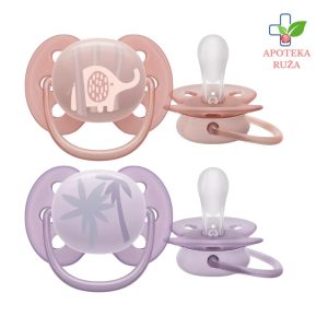 Avent Varalica Soft 0-6m girl za devojčice 2 komada
