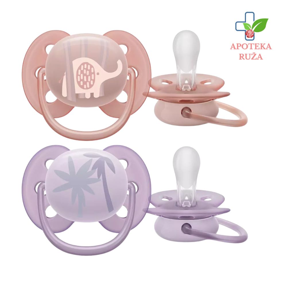 Avent Varalica Soft 0-6m girl za devojčice 2 komada