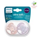 Avent Varalica Soft 0-6m girl za devojčice 2 komada