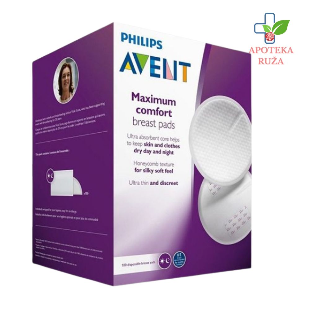 Avent jednokratni tupferi za grudi 100 komada 5768