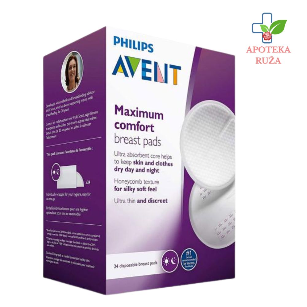 Avent jednokratni tupferi za grudi 24 komada 5782