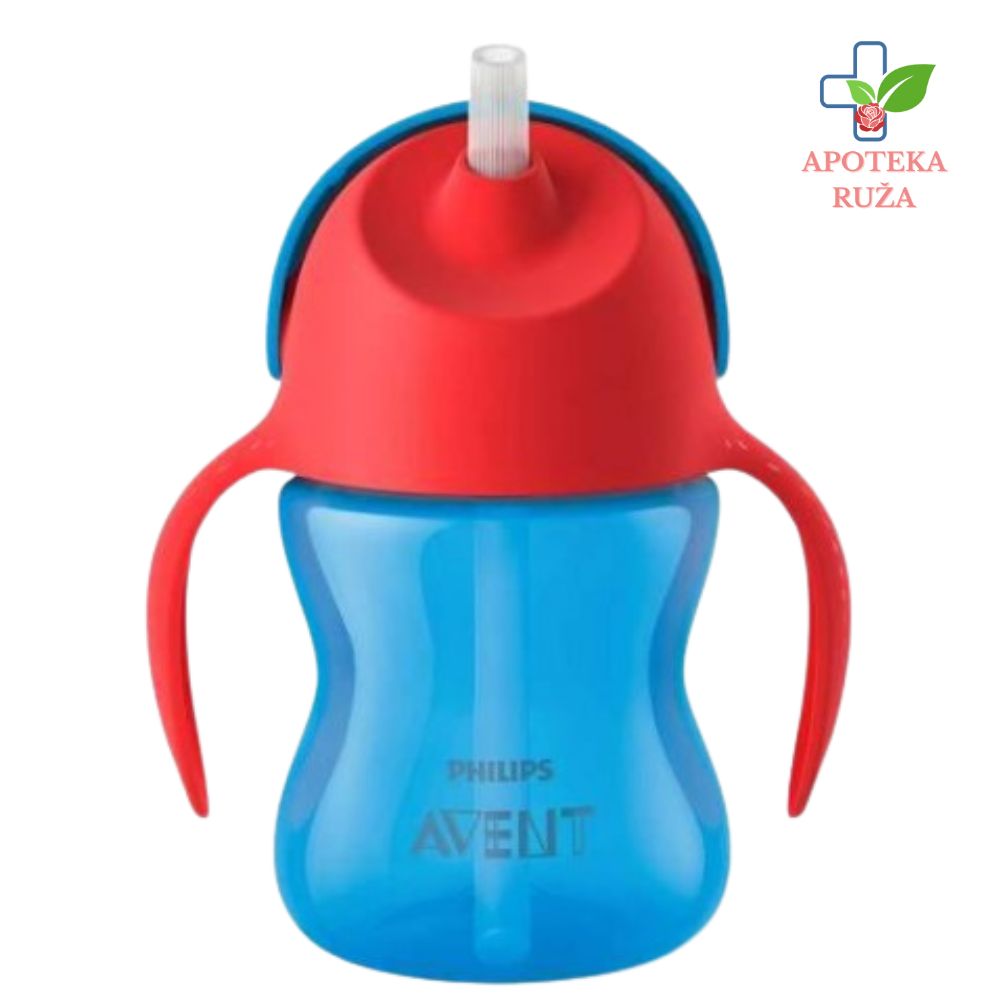 Avent magična šolja sa slamkom sa ručkama za dečake 9+ 200ml 1899