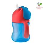 Avent magična šolja sa slamkom sa ručkama za dečake 9+ 200ml 1899