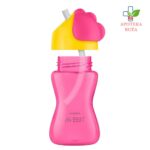 Avent magična šolja sa slamkom za devojčice 12+ roze 300ml 1998