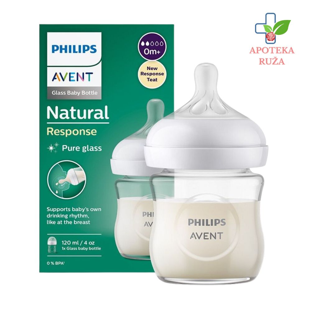 Avent staklena boca Natural Response 120ml 0758