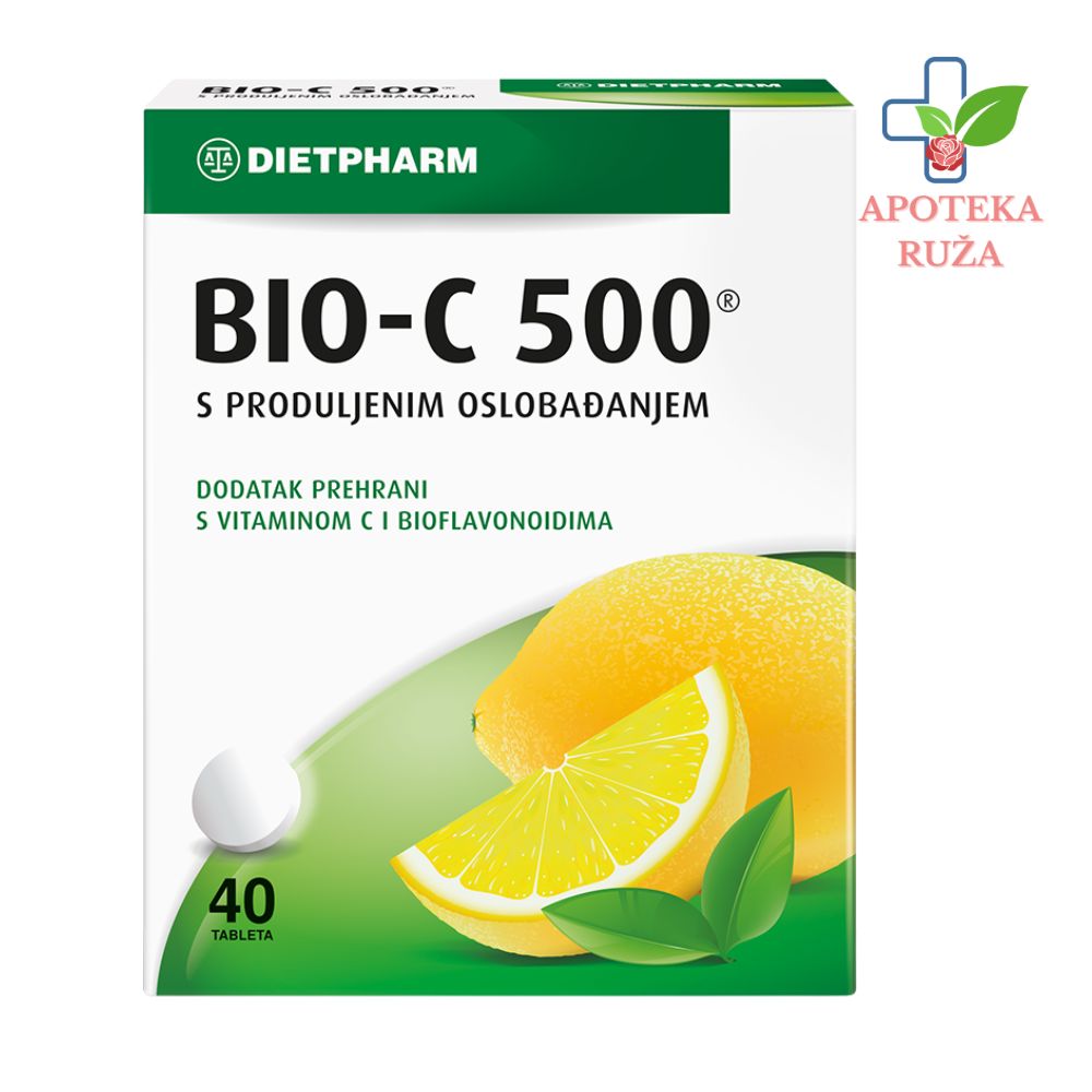 BIO C 500 – Vitamin C sa produženim oslobađanjem 40 tableta
