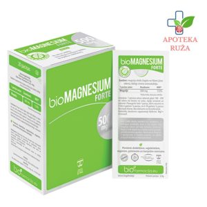 Bio Magnesium Forte - Magnezijum citrat organskog porekla ekstrahovan iz vode Mrtvog mora 20x500mg