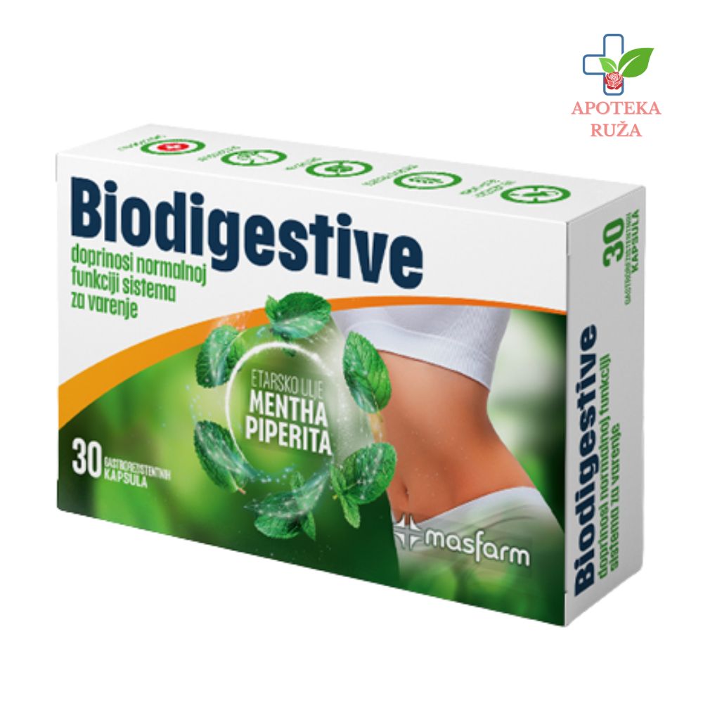 Biodigestive za bolje varenje, protiv gasova i nasutosti 30 kapsula