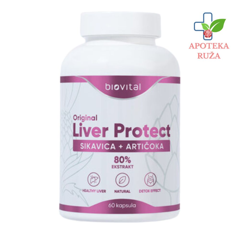 Biovital Liverprotect za detoksikaciju jetre 60 kapsula