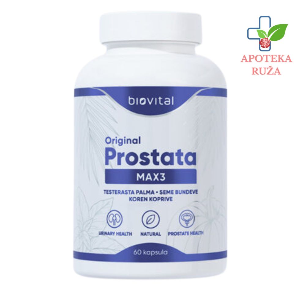 Biovital Prostata Max 3 – za zdravu postatu 60 kapsula