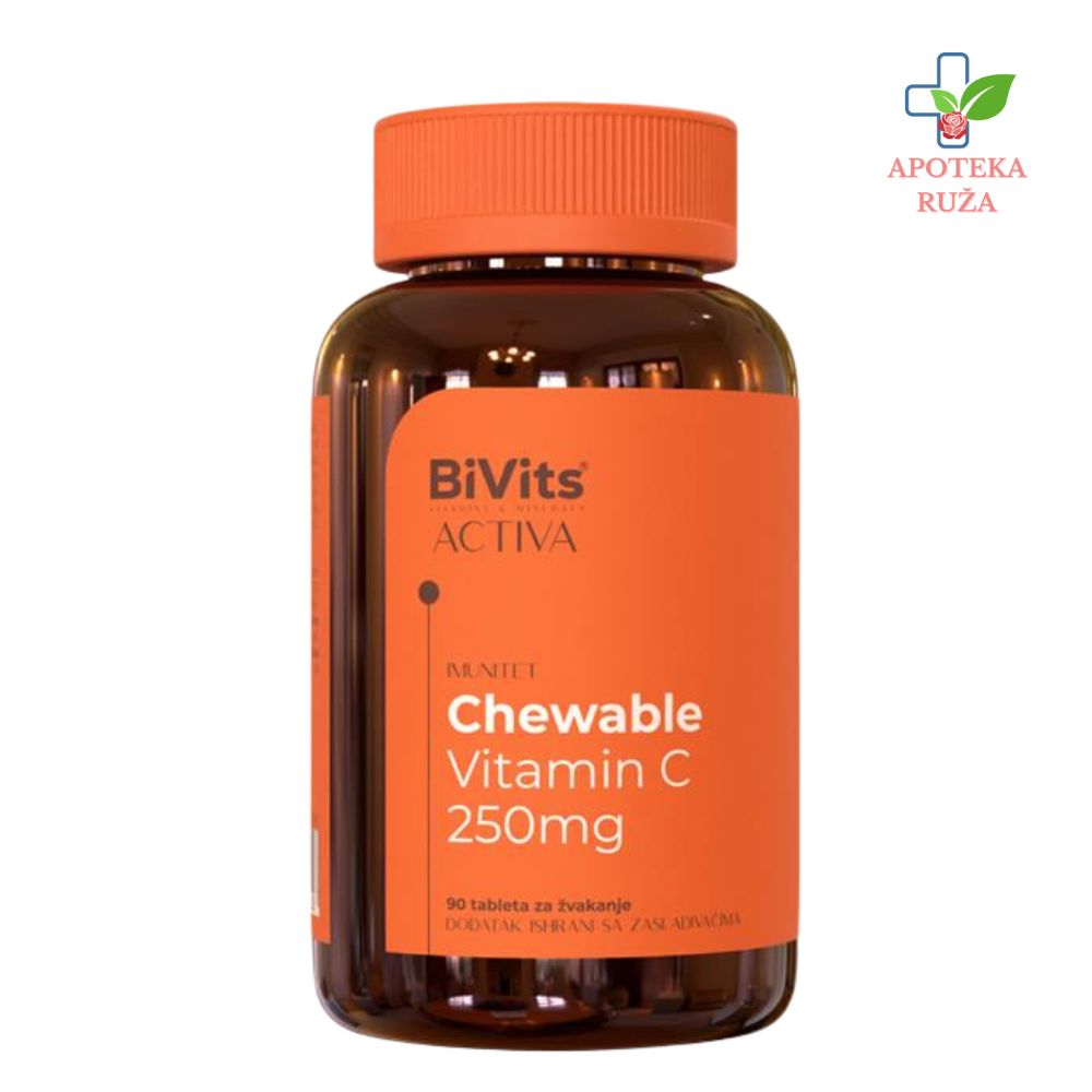 Bivits Vitamin C 250mg Chewable 90 tableta za žvakanje