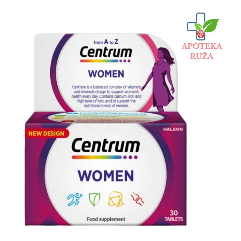 Centrum Silver Women – kompleks vitamina i minerala za žene 50+ 30 tableta