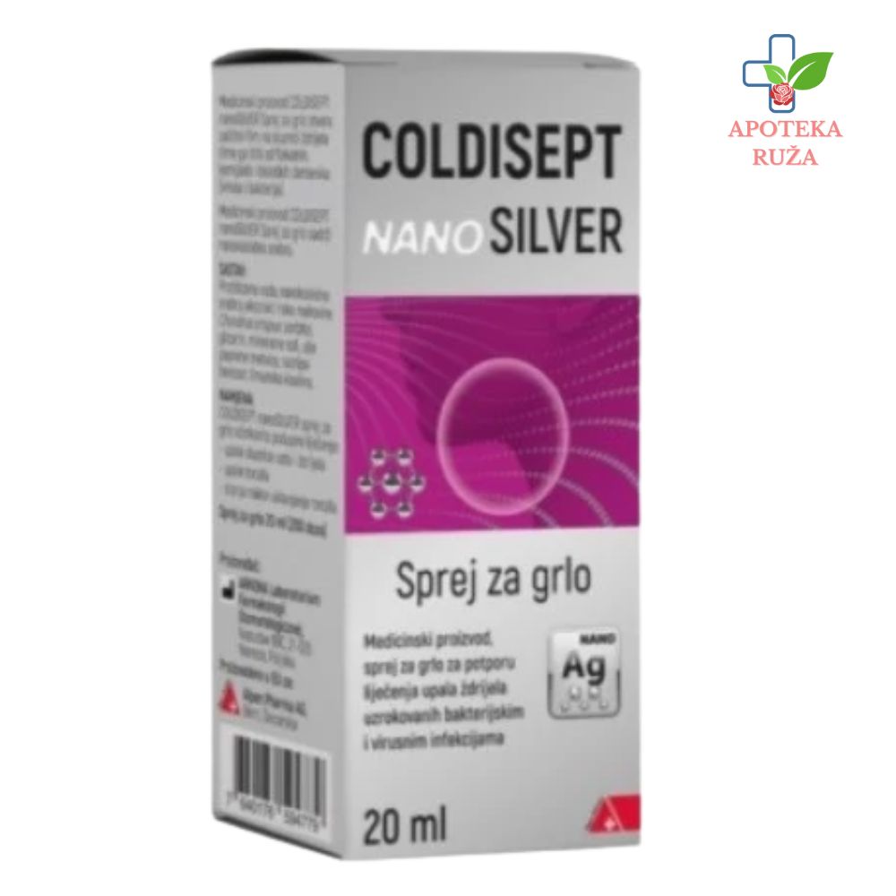 Coldisept Nano Silver sprej za grlo 20ml