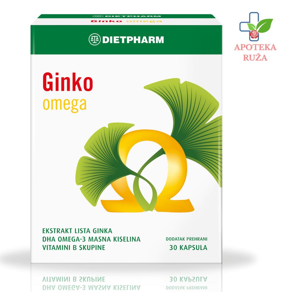 Dietpharm Ginko Omega za pamćenje 30 kapsula