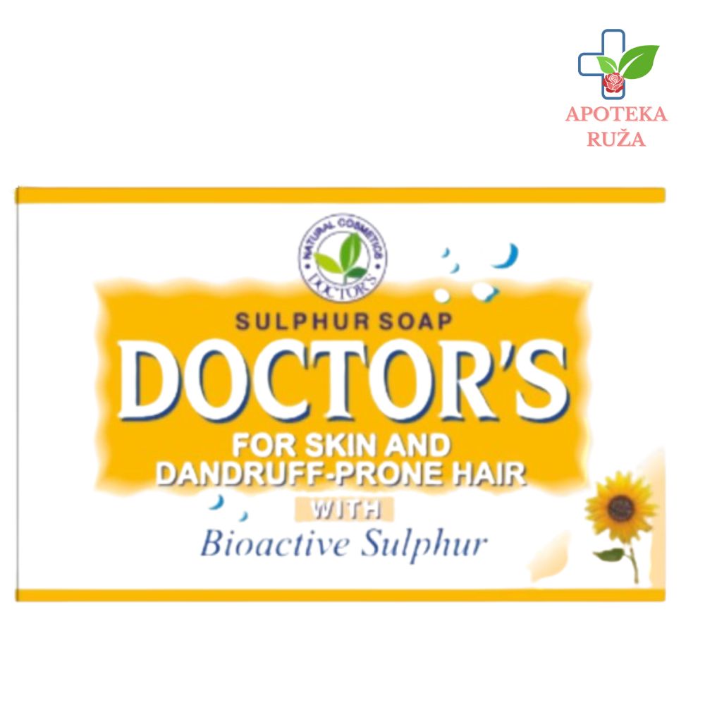 Doctors sapun sa bioaktivnim sumporom i kofeinom za kožu i kosu sklonu peruti 100gr