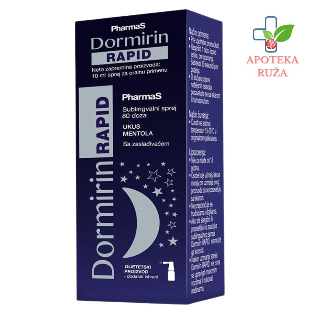 Dormirin Rapid za miran san – sprej za oralnu primenu 10 ml