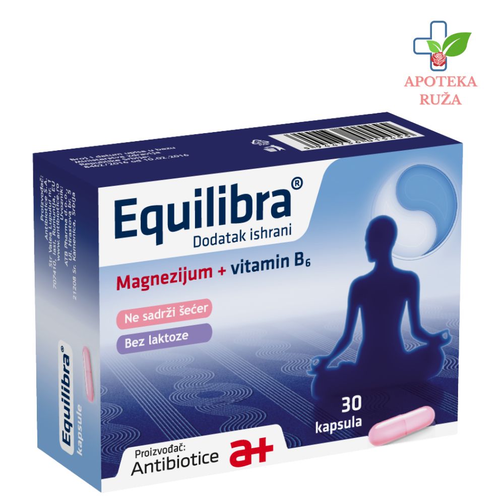 Equilibra Magnezijum + vitamin B6 30 kapsula
