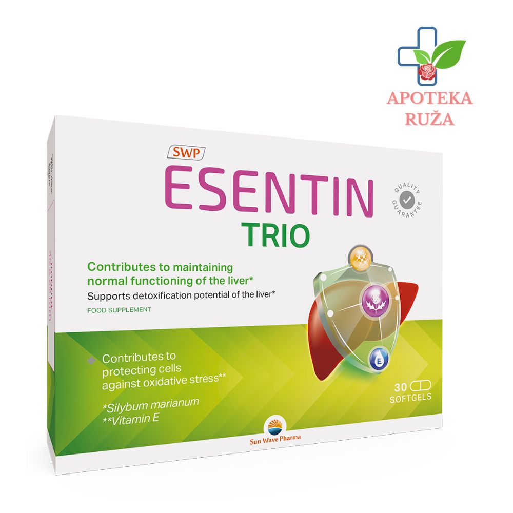 Estentin Trio SWP za zdravu jetru 30 kapsula