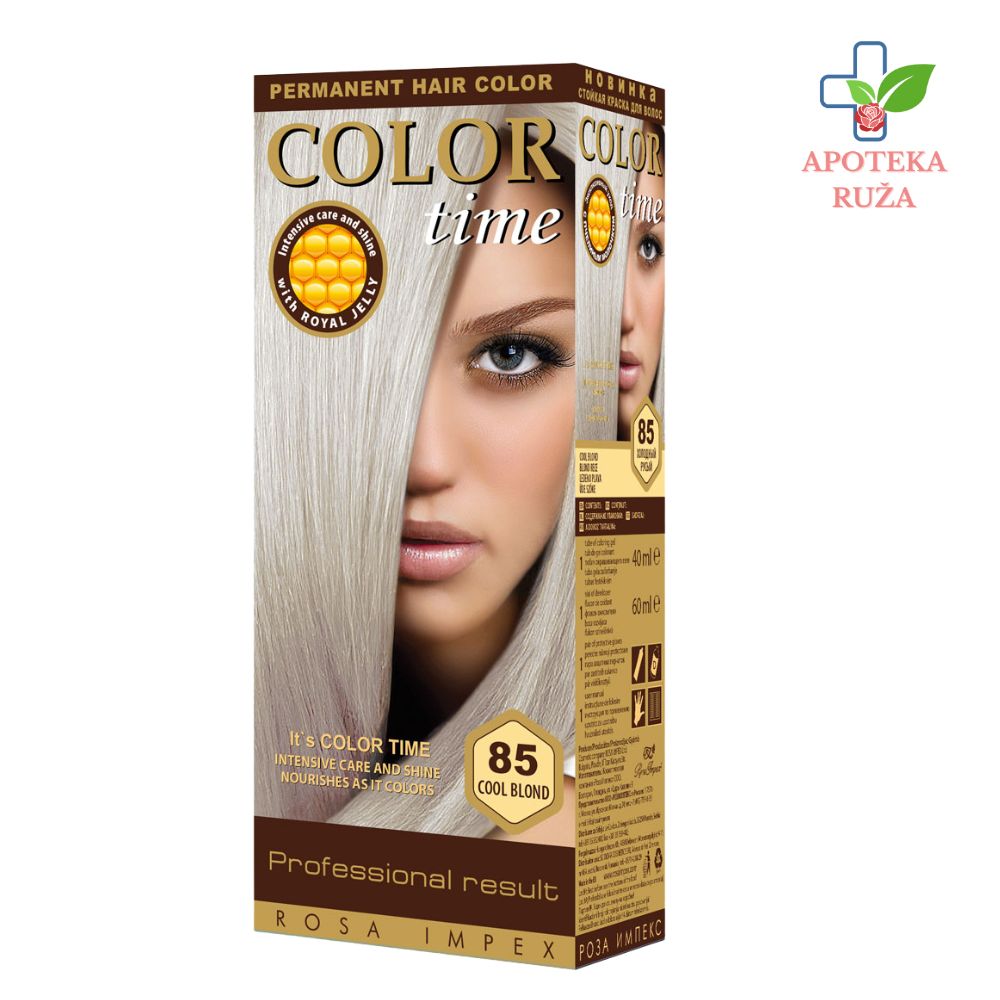Farba za kosu Color Time Ledeno plava br.85