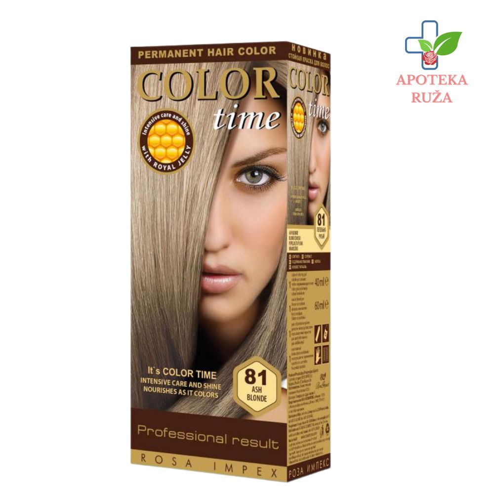 Farba za kosu Color Time Pepeljasto plava br.81