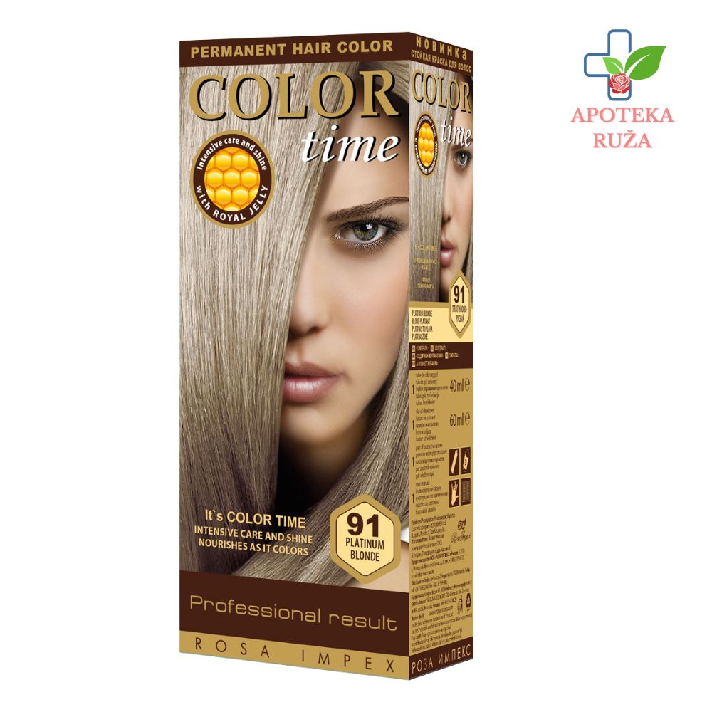 Farba za kosu Color Time Pepeljasto plava br.81