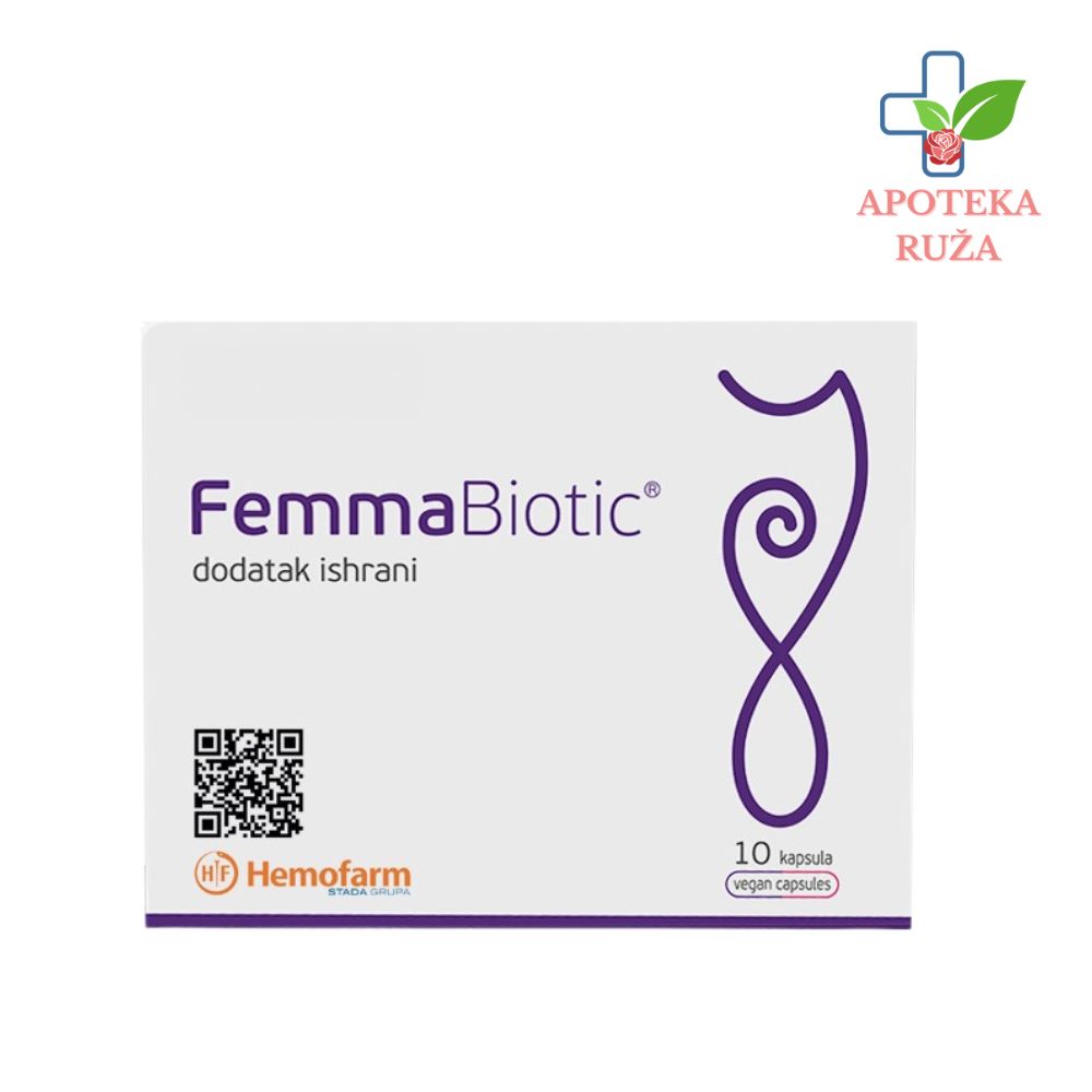 Femmabiotic oralni probiotik za normalnu vaginalnu floru 10 kapsula