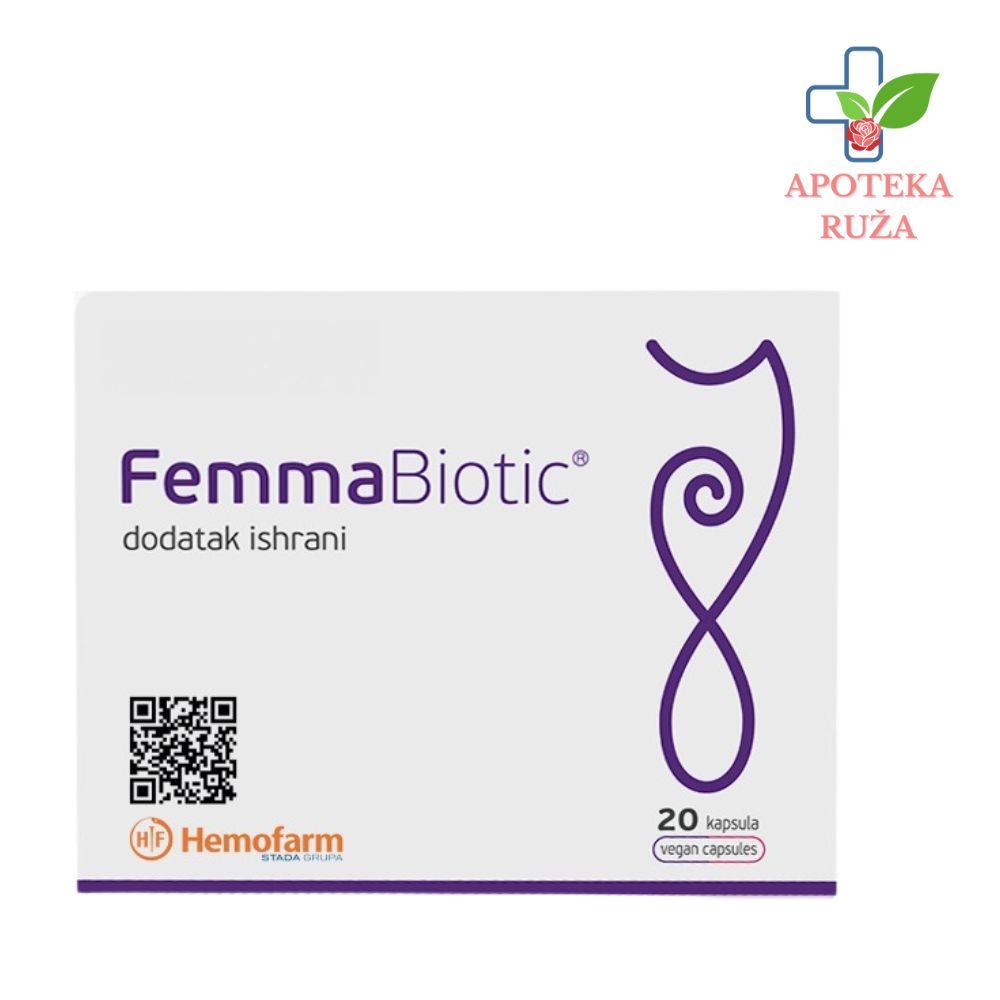 Femmabiotic oralni probiotik za normalnu vaginalnu floru 20 kapsula