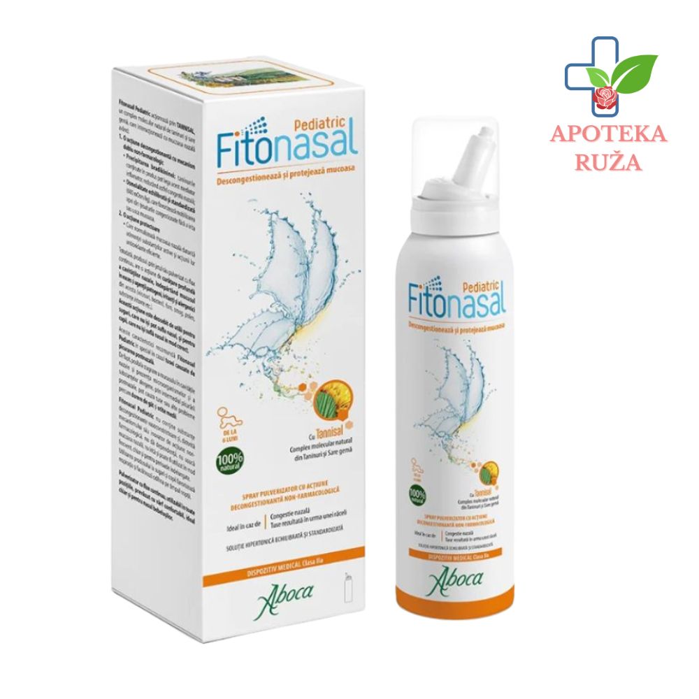 Fitonasal Pediatric – 100% prirodan sprej za zapušen nos od 6+ meseci Aboca 125ml