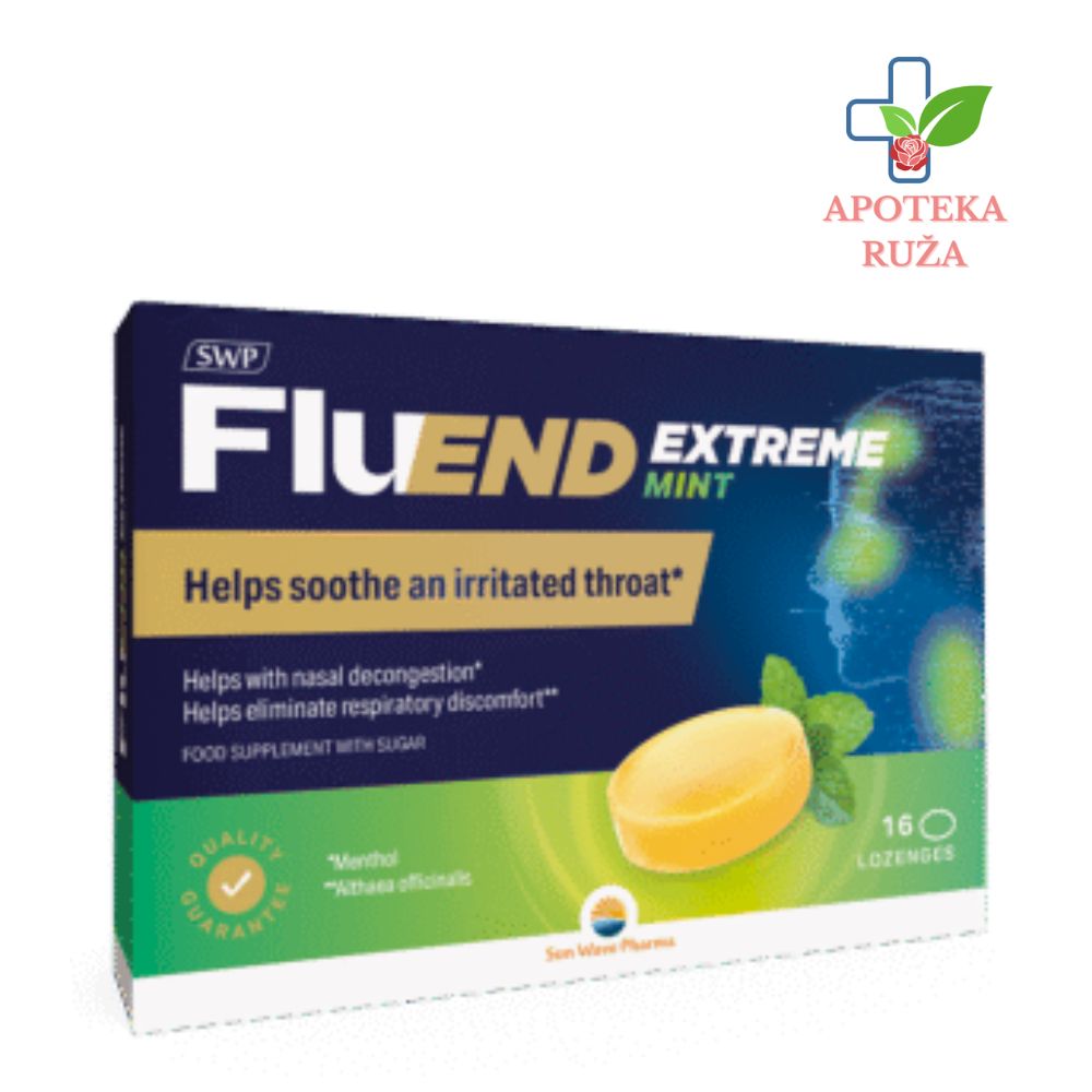 Fluend Extreme Mint SWP za grlo 16 pastila