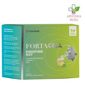 Fortacell Rinopure Hot za ublažavanje prehlade i gripa 15 kesica