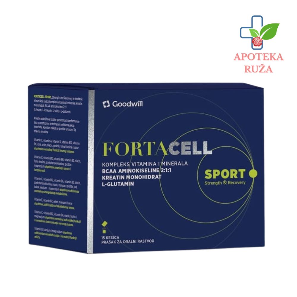 Fortacell Sport za energiju i bolji performans 15 kesica