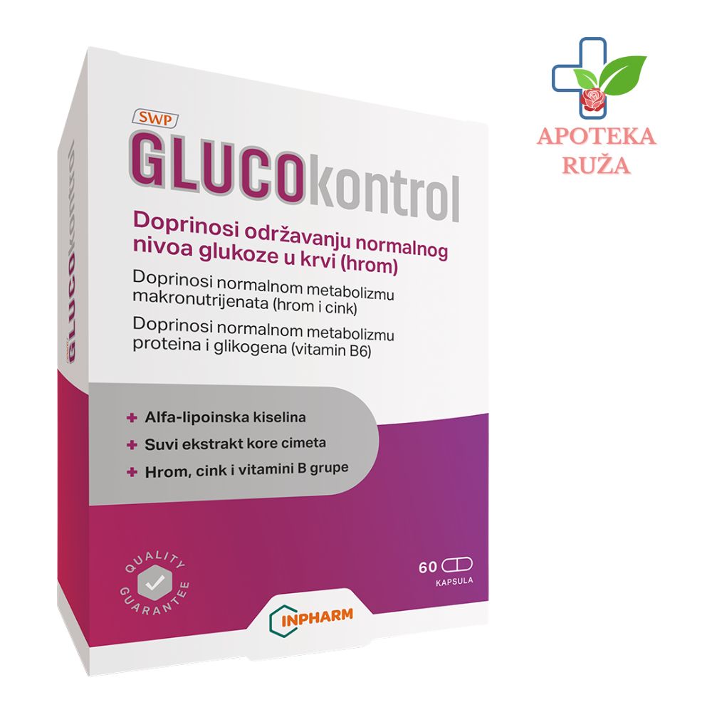 GLUCOkontrol za normalan nivo glukoze u krvi 60 kapsula