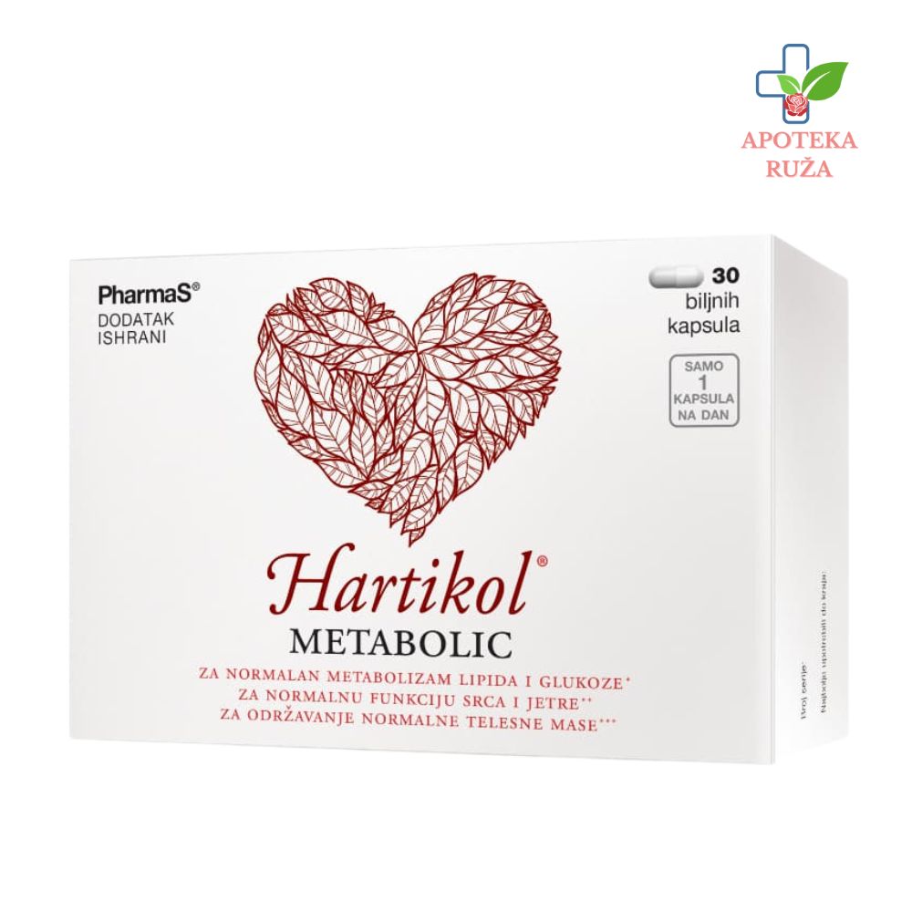 Hartikol Metabolic za regulisanje holesterola i šećera u krvi 30 kapsula