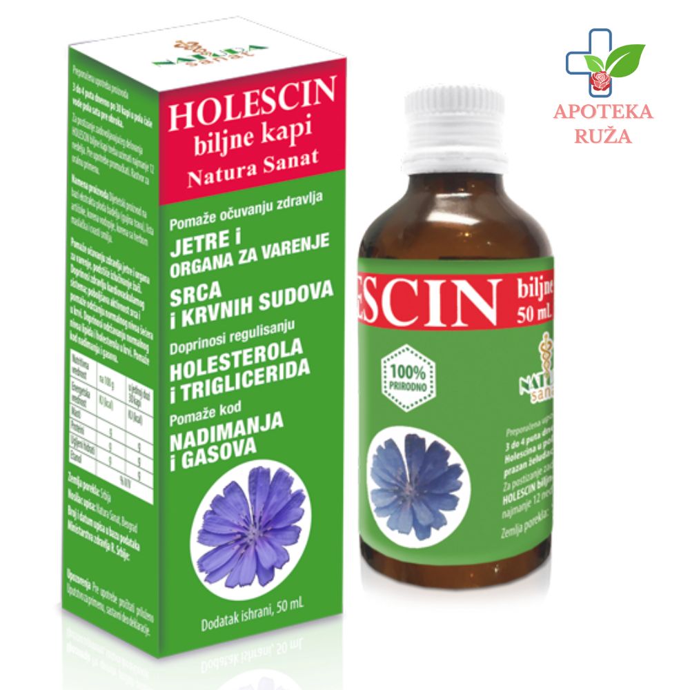 Holescin kapi za zdravu jetru, krvne sudove i srce 50ml