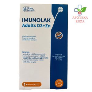 Imunolak Adult D3+Zn probiotik 30 kapsula