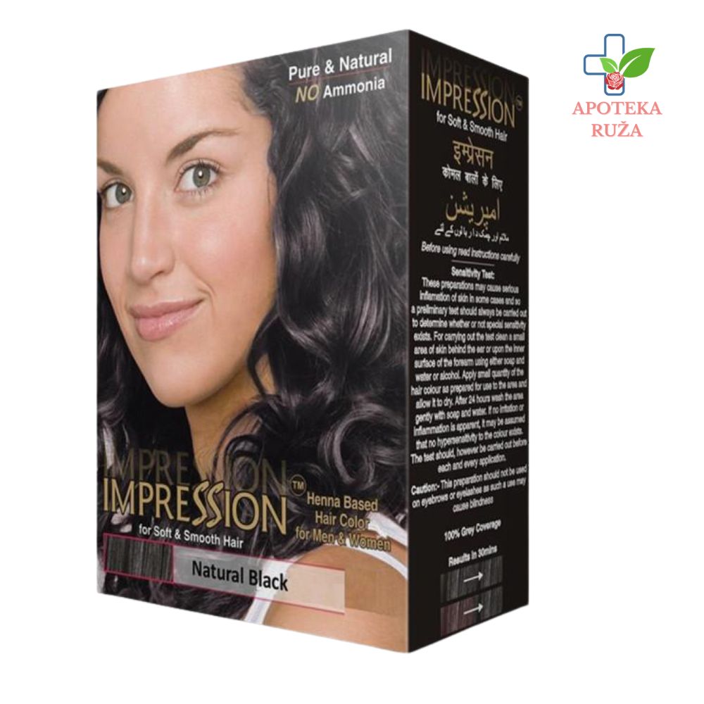 Kana za kosu crna (Natural Black) Impression 6 kesica